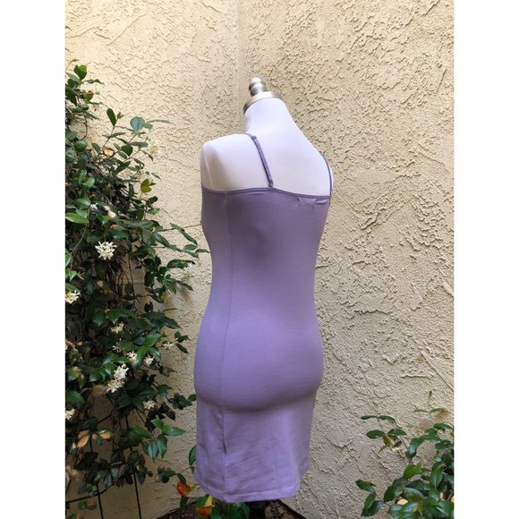 Lavender Purple Cami Bodycon Mini Dress - Picture 4 of 8